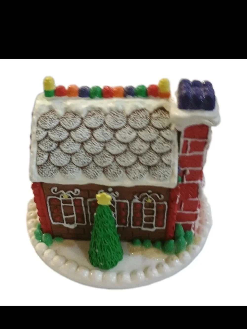 American Girl Gingerbread House Holiday Decor - Red, White, Green, Purple